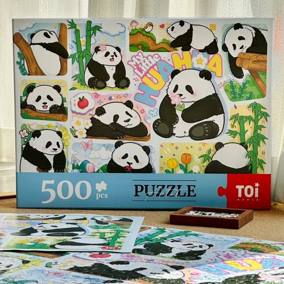 We Love Hua Hua 500 Piece Jigsaw Puzzle - Picture 2 of 5